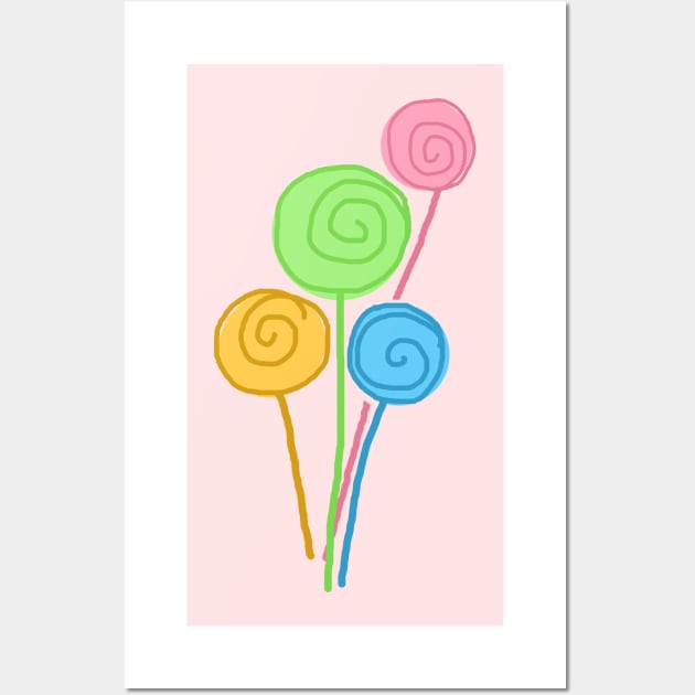 Rainbow Candy Dream: Taste the Spectrum Wall Art by Chan Design